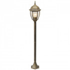 Borne d'extérieur noire street 1 ampoule 122 cm