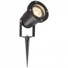 Borne d'extérieur noire street 1 ampoule 28 cm