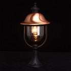 Borne d'extérieur noire street 1 ampoule 52 cm