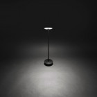 Borne invisible, aluminium et polycarbonate, noir