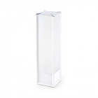 Borne mark, aluminium et polycarbonate, blanc