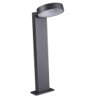 Borne san diego, fonte d'aluminium et polycarbonate, gris anthracite, 45 cm