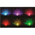 Borne solaire 2 led 8cm blanc/multicolore