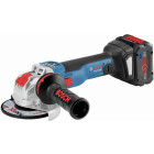 Meuleuse 125 mm GWX 18V-10 SC BOSCH + 2 batt. Procore18V 5.5Ah + GAL 1880 - 06017B0402