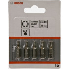 Set de 5 embouts de vissage Torx extra-dure  T10 T15 T20 T25 T30 L 25 mm Bosch 2607001768