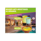 Bougie citronnelle géraniol en pot de terre cuite: élégance et protection