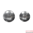 Boite de 100 écrous borgne laiton nickelé 6 mm - 94109