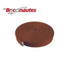 Bourrelet en feutre gaine pvc de 6m pour l'isolation des portes et fenêtres couleur marron