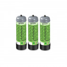 Pack 3 bouteilles de gaz argon pur 110 bar 2.2 litres kemper soudage semi-automatique mig-bonbonne gaz grande contenance jetable