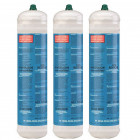 Bouteille oxygène 110 bar kemper pack x 3 connexion m10 soudure bi-gaz jetable 110 litres