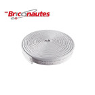 Briconautes - 078983 - bourrelet blanc en feutre gaine pvc de 6m pour l'isolation des portes et fenêtres en bois mal ajustées