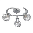 Brillant g02233/15 virgo spirale a 3 lumieres chrome - 33w