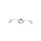 Brilliant 24532/15 wega plafonnier à 4 lumières métal/verre 40 w e14 chrome