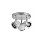 Brilliant- plafonnier 3 spots blanc gu10 3x42w
