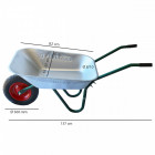 Brouette de chantier et de jardinage acier anti corrosion     70 l
