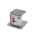 Kit pied de poteau réglable "prêt-à-fixer" - KIT FIX APB100