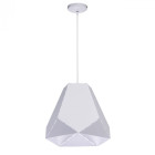Suspension blanche loft 1 ampoule 170 cm
