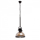 Suspension noire megapolis 1 ampoule 135 cm