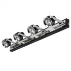 Spot noir techno 4 ampoules 13 cm