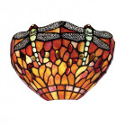 Applique dragonfly flame, verre et métal