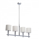 Suspension chromée megapolis 4 ampoules 120 cm