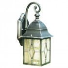 Applique genoa 15 cm, en aluminium et verre, noir argent