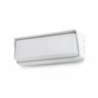 Aplique murale de jardin blanche half