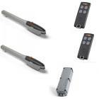Kit complet vérin vis sans fin blegos, portail 2 battants, 24v, avec encodeur et batterie cardin