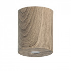 Plafonnier marron techno 1 ampoule 12 cm