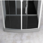 Caillebotis en bois composite Gris pour cabine rectangulaire - Dimensions 104 x 74 cm Aurlane - CAI024