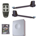 Kit de motorisation, avec moteur droit et gauche 24v, 2m et 150kg max, 1téléco +programmateurt624. Cardin