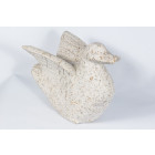 Sculpture canard envol granit negara - l30 cm
