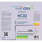 Canette réfrigérant multicool hc32 de 350grs, remplace le r32 et le r410a