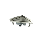 Caniveau d'angle inox solusec l270x382 d50 sh