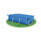 Bâche de piscine bleue rectangulaire en PE 300 x 200 cm