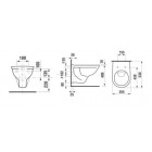 Cuvette sans bride wc suspendu ancoflash anconetti