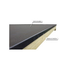 Carport bois castellane - 373x555 - panneaux de fond et latéraux intégrés - toiture en bois + feutre bitumeux - abri voiture - autoclave - 1 voiture