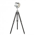 Lampadaire adjustable stage lamp 150 cm, noir, chrome