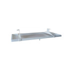 Supportage - bac à condensats en plastique 790 x 390 mm - sortie 16-18-20 mm