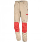 Pantalon femme phyto safe - 9e50 - beige / rouge - xl
