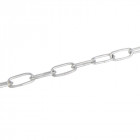 Chaîne en acier électrozingué - 3 mm x 21 mm x 2,5 m