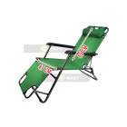 Transat chaise longue jardin plage 3 positions       vert