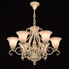 Chandelier beige country 6 ampoules 225 cm