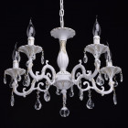 Chandelier blanc classic 5 ampoules 81 cm