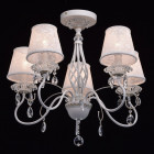 Chandelier blanc elegance 5 ampoules 58 cm