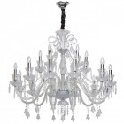 Chandelier chromé classic 18 ampoules 170 cm