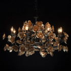 Chandelier doré flora 8 ampoules 88 cm