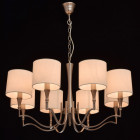 Chandelier gris elegance 8 ampoules 83 cm