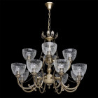 Chandelier laiton classic 12 ampoules 105 cm