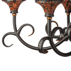 Chandelier marron country 8 ampoules 220 cm